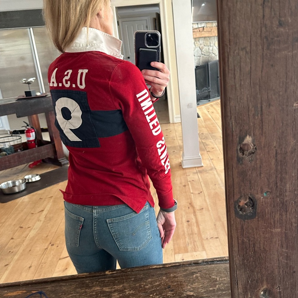 RARE RUGBY RALPH LAUREN WOMEN’S RUGBY COLLARED SHIRT – USA EDITION (2004) $198 - Picture 9 of 15